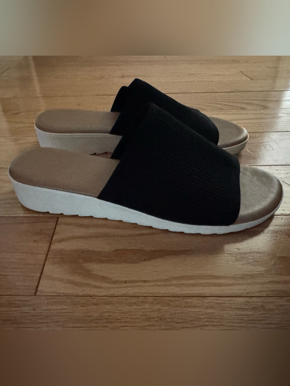 Kensie Black Slide Sandals for Women - Casual Comfort